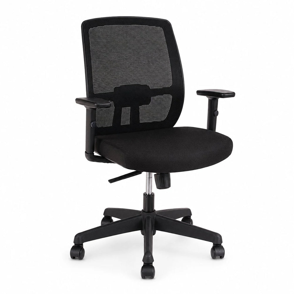 Silla ejecutiva Work Up sin cabecero en vista 45 grados