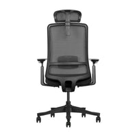 Respaldo de malla y cabecero de la silla ergonómica Nina, vista trasera | VICCA