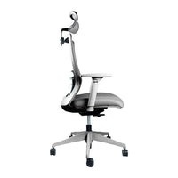 silla-ergonomica-portone-gris-okamura vista lateral
