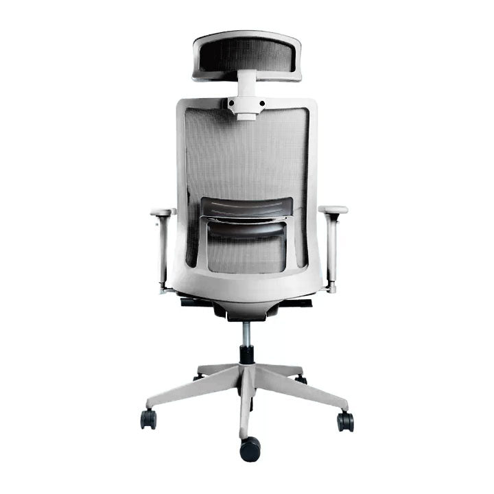 Silla Ergonómica Portone Gris Okamura con Apoyacabeza