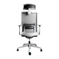 silla-ergonomica-portone-gris-okamura vista trasera