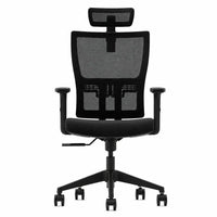 Vista frontal de silla ergonómica Torhu con apoyacabeza