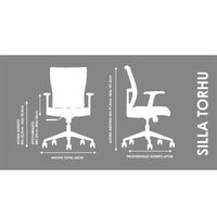 Medidas de silla de escritorio ergonómica Torhu