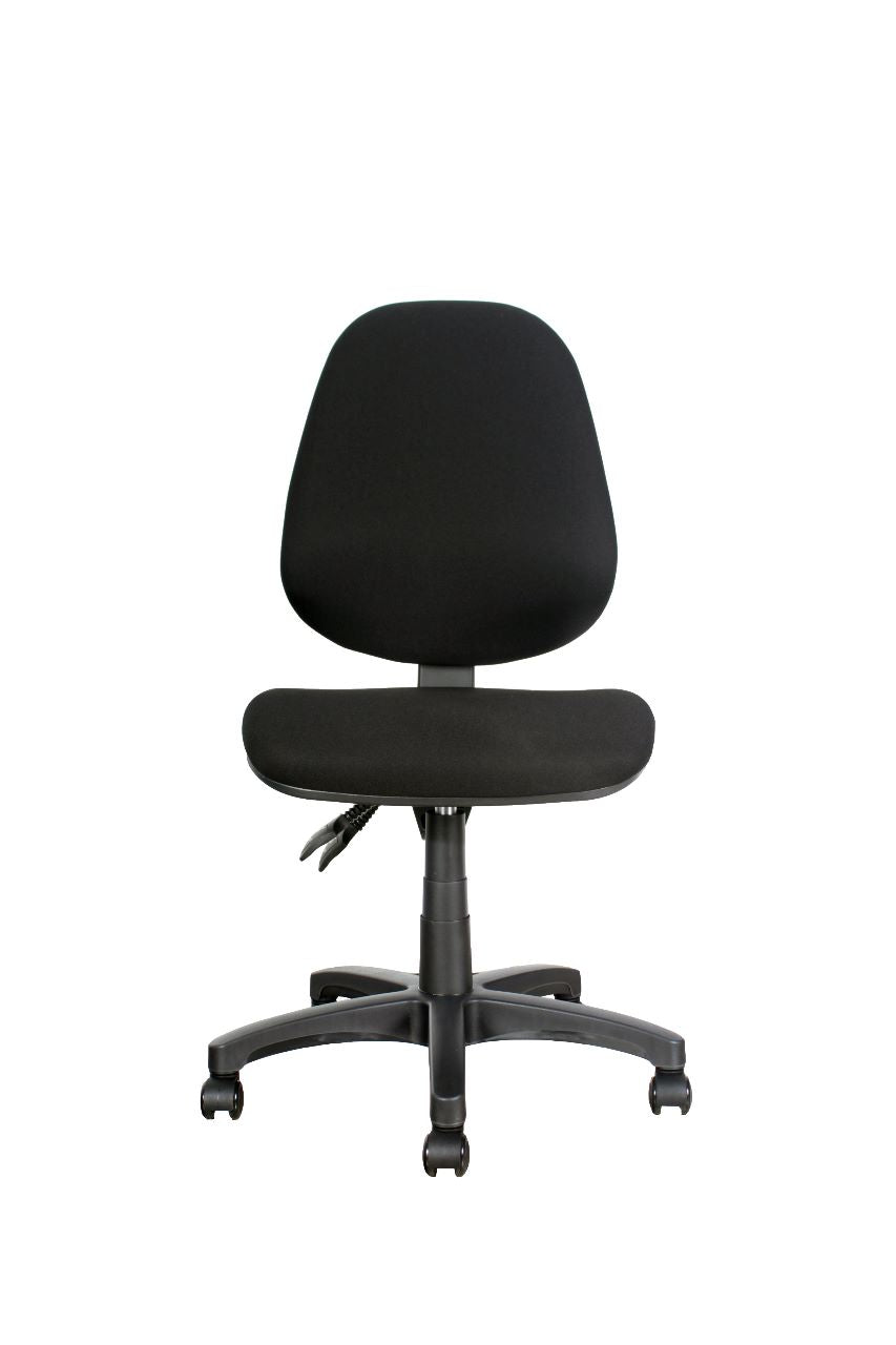 Silla de Escritorio Romy Sin Brazos Tapizada Negra