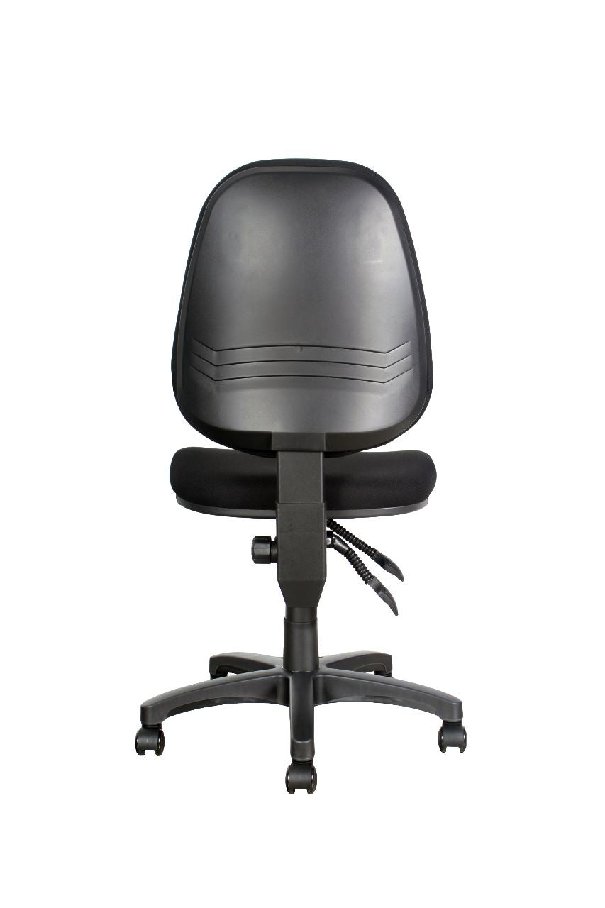 Silla de Escritorio Romy Sin Brazos Tapizada Negra
