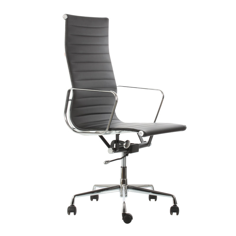 Silla Gerencial Line Alto de Ecocuero Negro