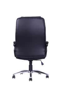 silla-gerencial-roma-pu-negro vista trasera