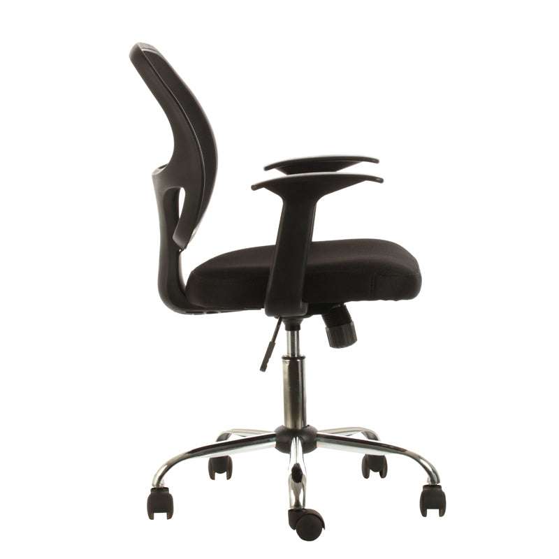 Silla Operativa Génova Reclinable con Base Cromada