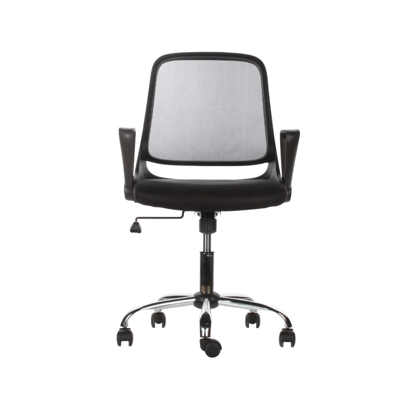 Silla Operativa Lady con Brazos Abatibles y Base Cromada