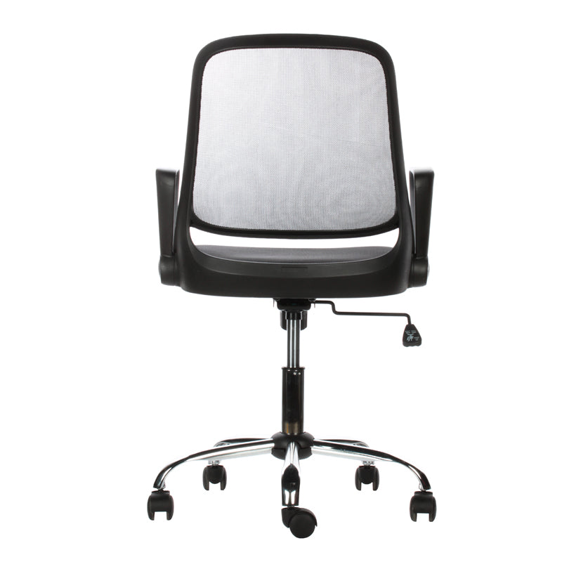 Silla Operativa Lady con Brazos Abatibles y Base Cromada