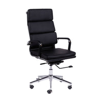 Silla Priamo Alta negra para sala de reuniones
