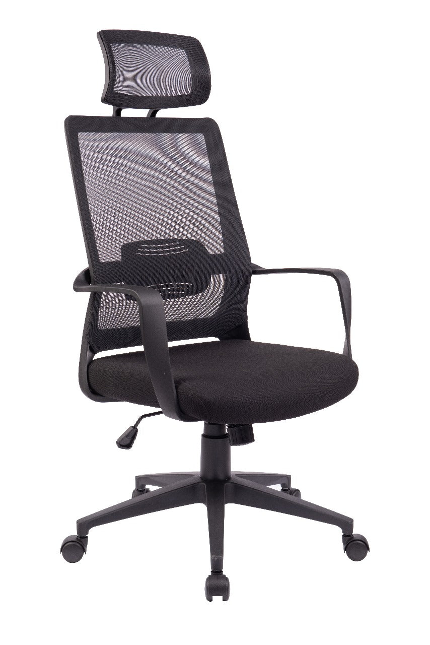 Silla de Escritorio Cova con Malla y Cabecero Opcional