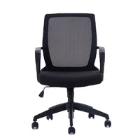 silla de oficina R6 brazos fijos vista frontal