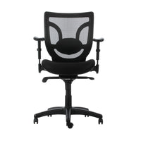 silla ejecutiva black malla de frente