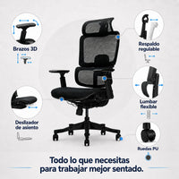 caracteristicas silla ergodream premium ergonomica vicca