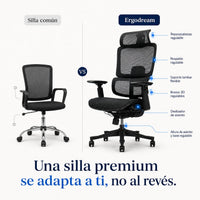 comparacion silla mala vs silla ergodream premium vicca