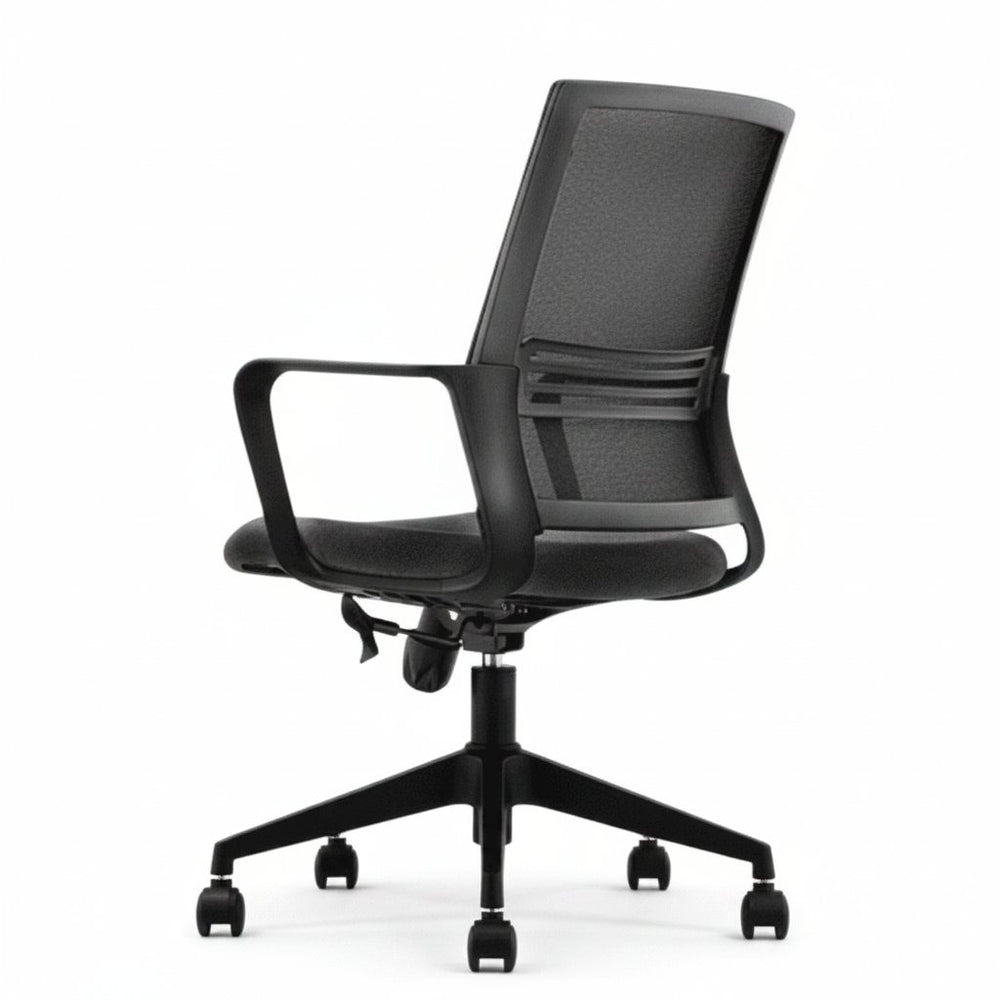 Silla de escritorio Aria con malla y apoyo lumbar, vista trasera