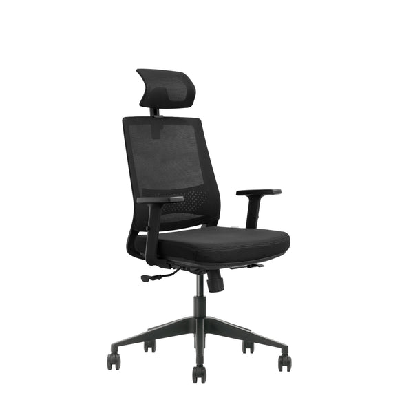 Silla Florencia ergonómica con cabecero para oficina