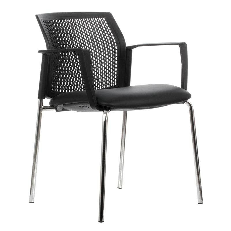 Silla Logan Respaldo Polipropileno Asiento Tapizado