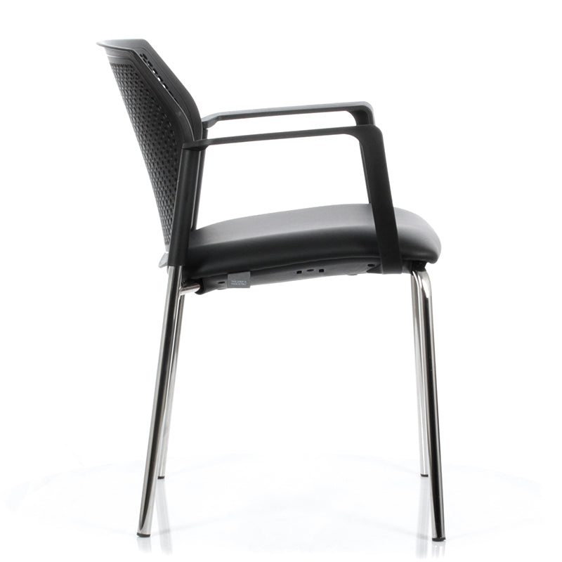 Silla Logan Respaldo Polipropileno Asiento Tapizado