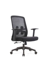 Silla Máximo ergonómica con respaldo de malla vista tres cuartos