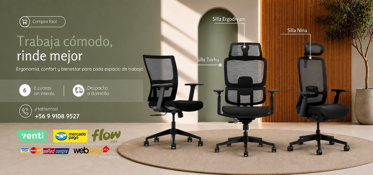 Sillas ergonómicas para oficina VICCA Chile