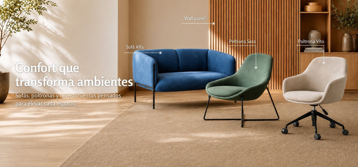 Sillones y sofás para oficina VICCA Chile