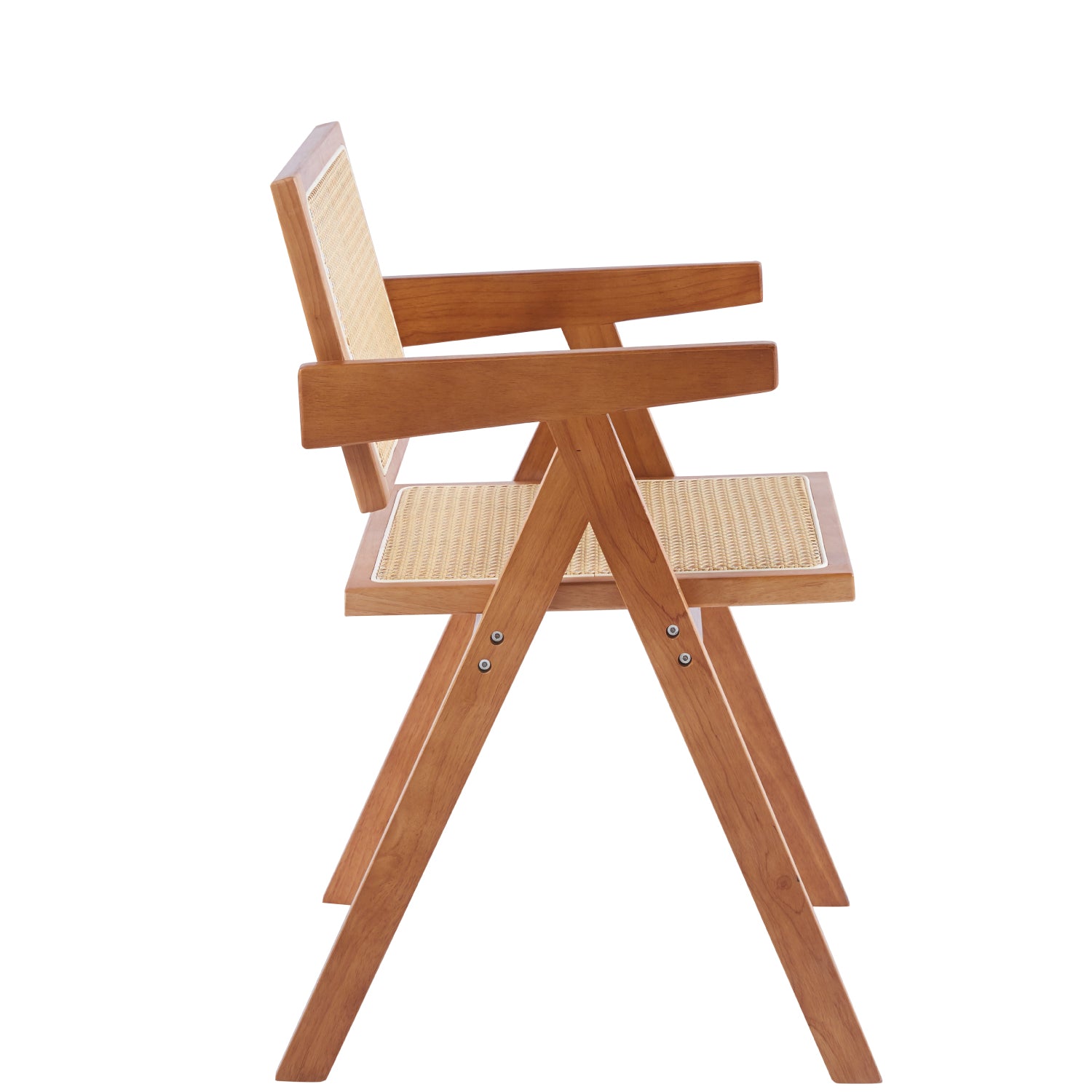 Sitial Chandigarh madera rattan Vicca, vista frontal