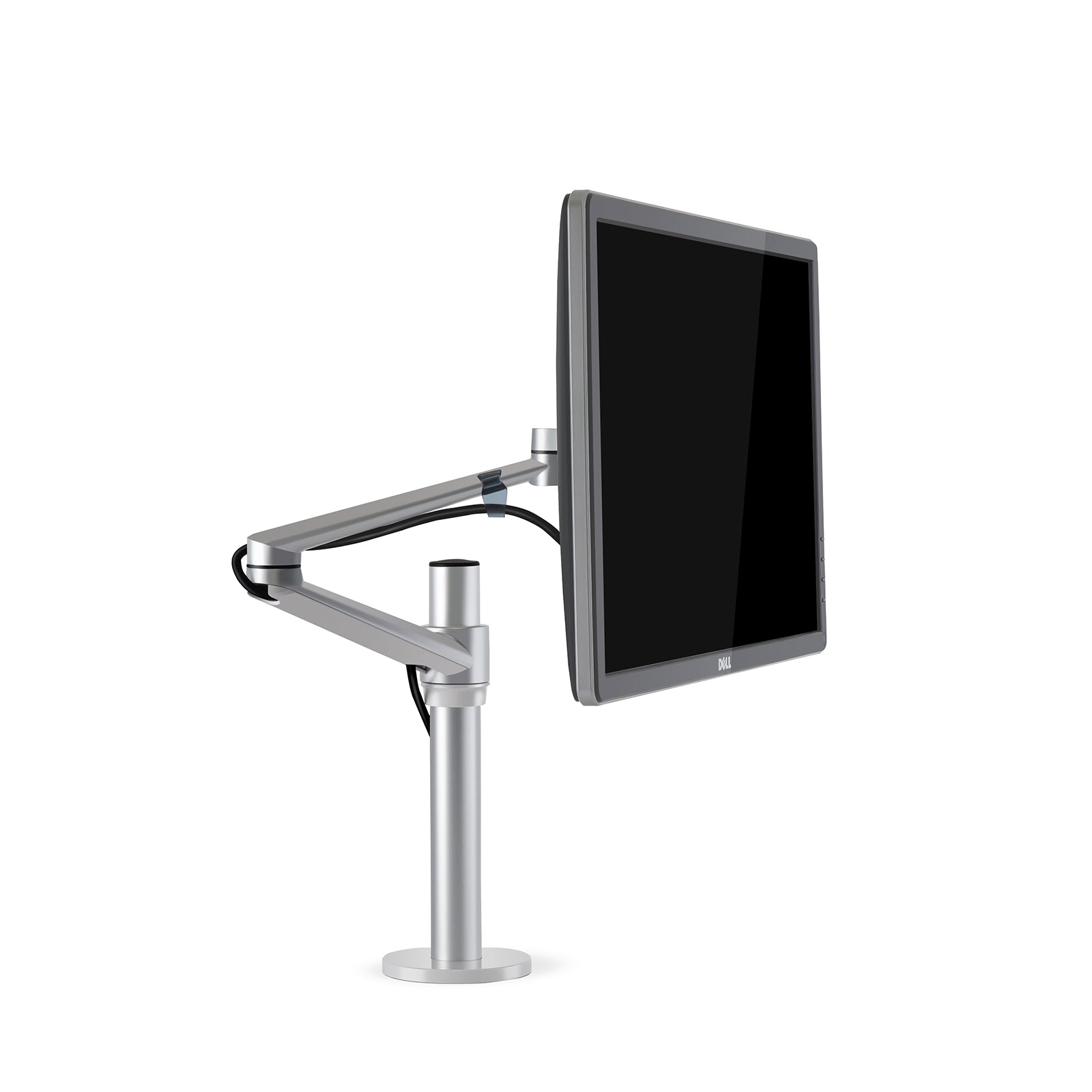 Soporte pantalla Atlas I plata Vicca, vista frontal