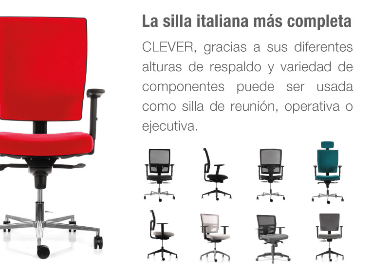 Afiche clever silla ejecutiva italiana Vicca