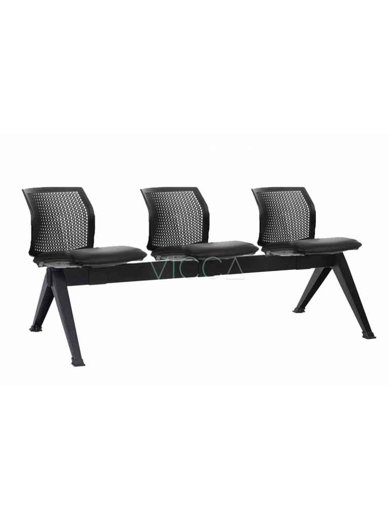Banqueta Logan Respaldo Polipropileno Asiento Tapizado