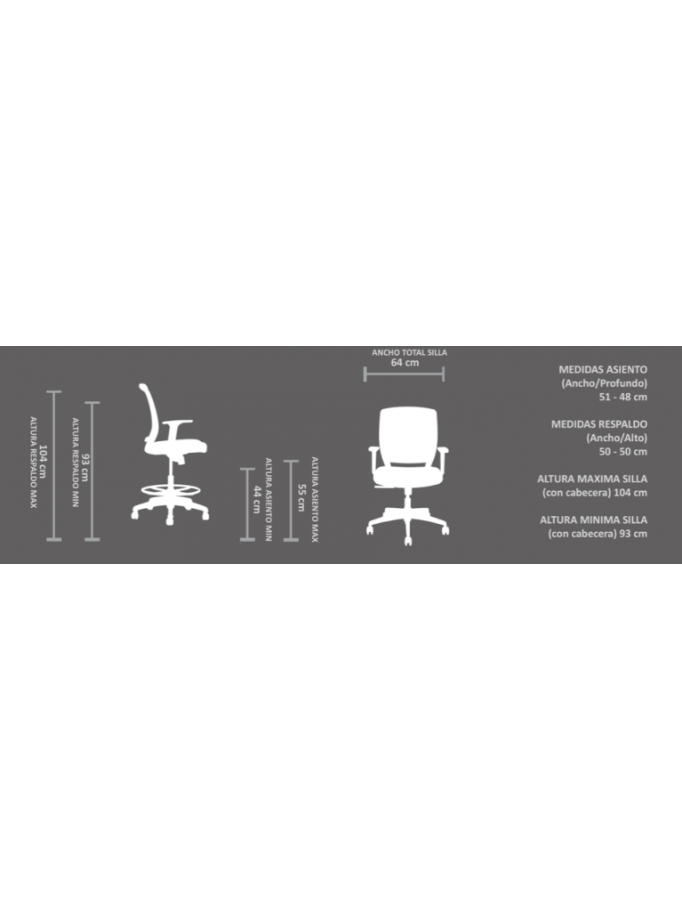 Silla Job Gris