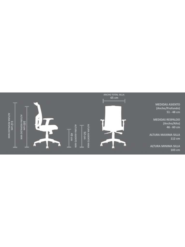 Silla Focus Blanca