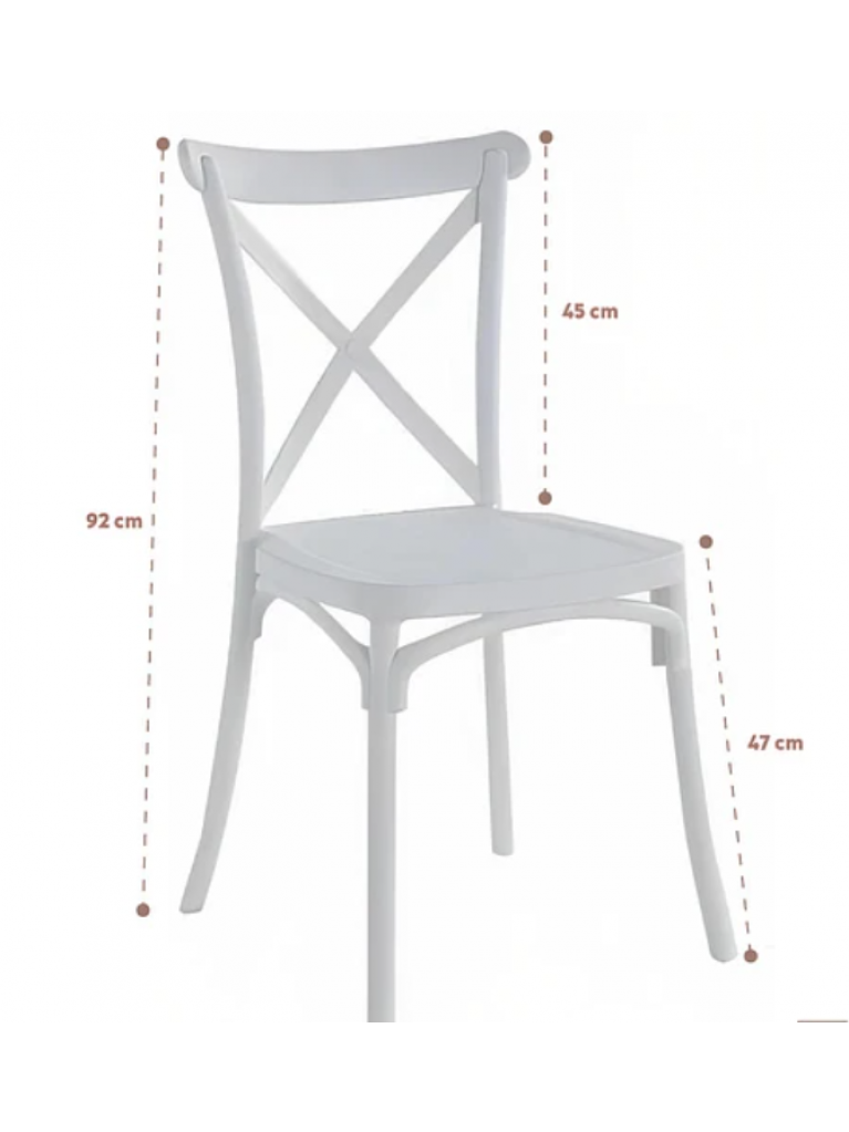 Silla Crossback polipropileno 