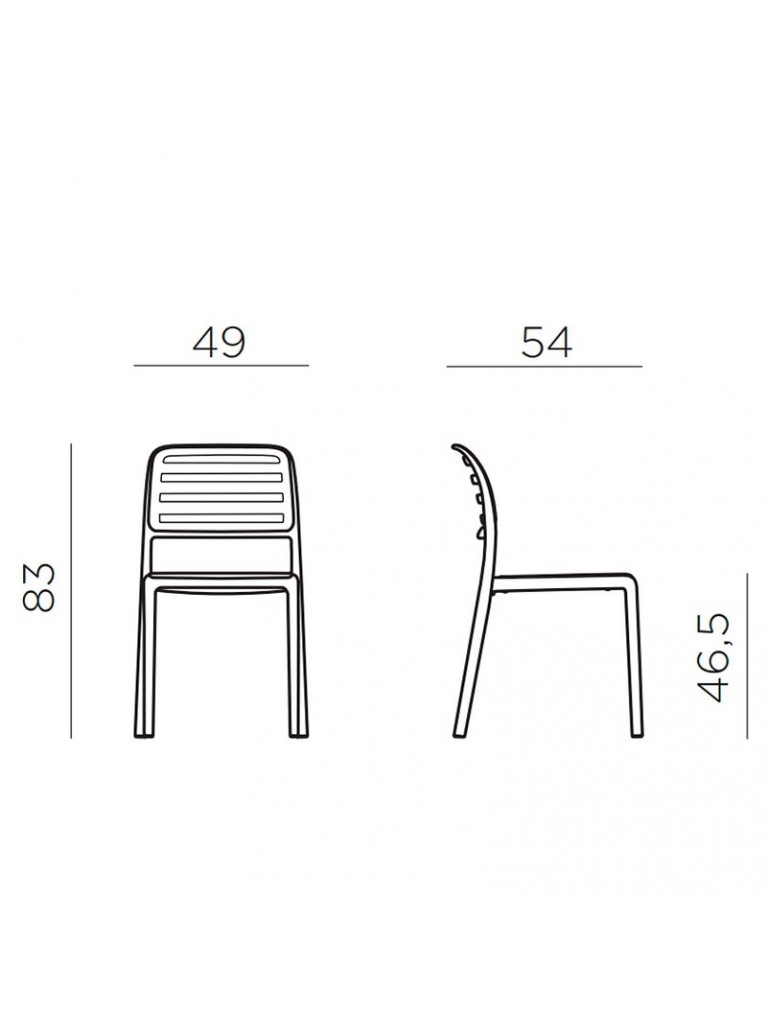 Silla Costa Grafito 