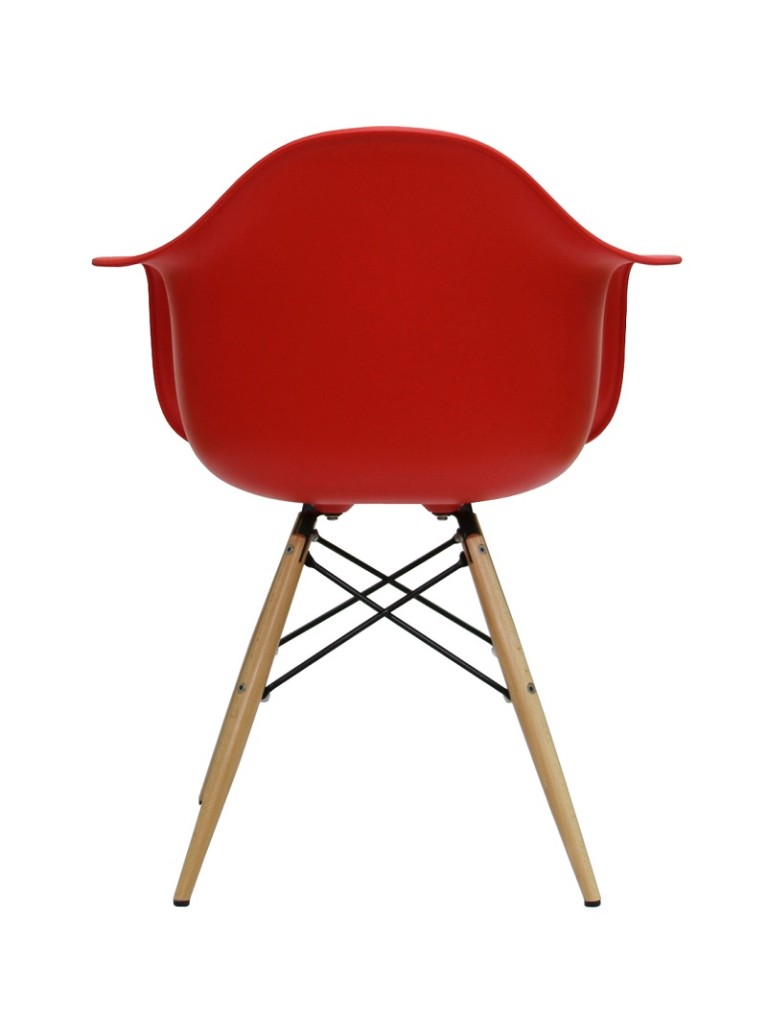 SILLA EAMES ROJA CON BRAZOS