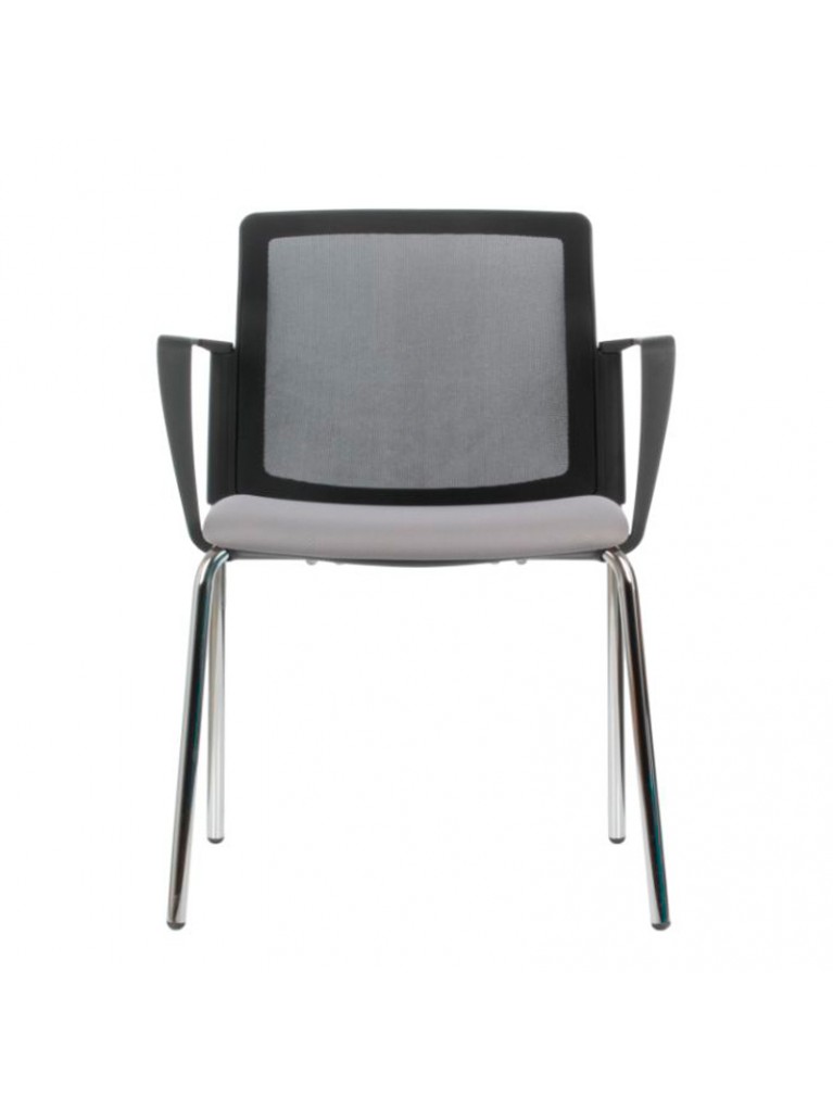 Silla Logan Respaldo Malla Asiento Tapizado 