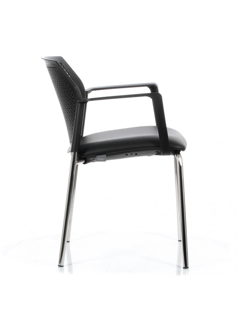 Silla Logan Respaldo Polipropileno Asiento Tapizado