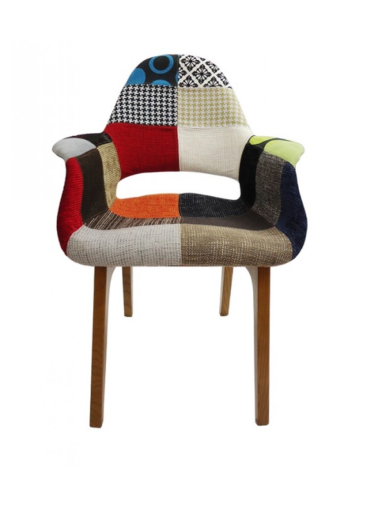 SILLA FEDRA PATCHWORK ORGANIC MULTICOLOR
