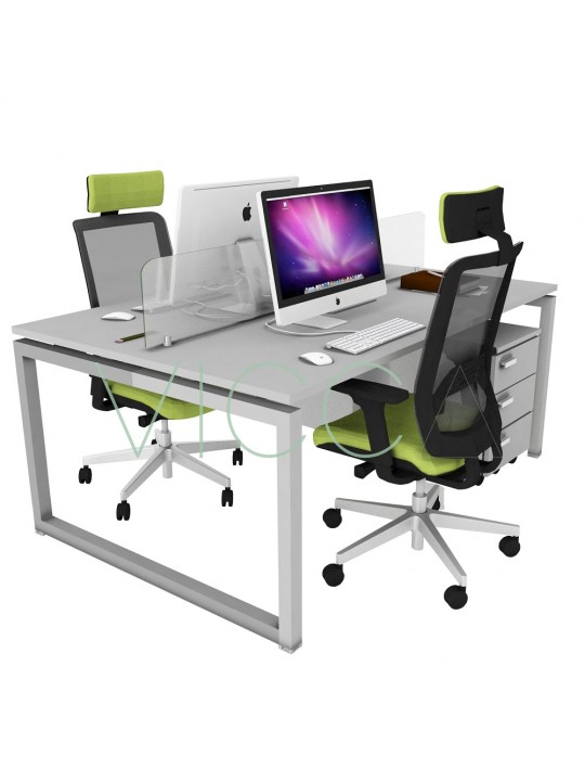 Estacion Trabajo Grupal 2 Personas Corchete Cerrado