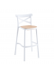 Taburete Crossback polipropileno  blanco