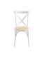 Silla Crossback Madera Blanca/ Rattan 